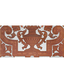 Sevillian relief copper tile MZ-053-91B