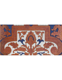 Sevillian relief copper tile MZ-053-941A