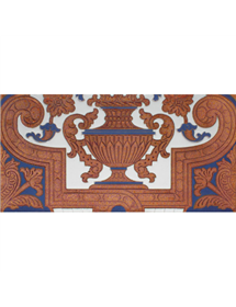 Sevillian relief copper tile MZ-053-941B