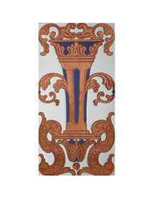 Sevillian relief copper tile MZ-059-941