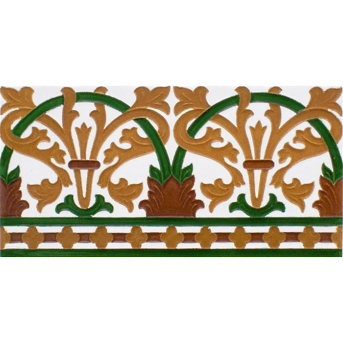 Azulejo Sevillano relieve MZ-042-01 Azulejo Sevillano relieve MZ-042-01