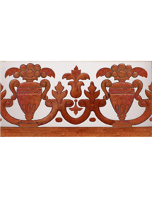 Sevillian relief copper tile MZ-027-91