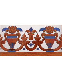 Sevillian relief copper tile MZ-027-941