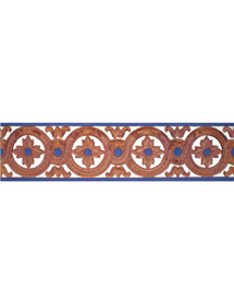 Sevillian relief copper tile MZ-029-941