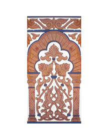 Sevillian relief copper tile MZ-030-941