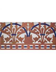 Sevillian relief copper tile MZ-042-941